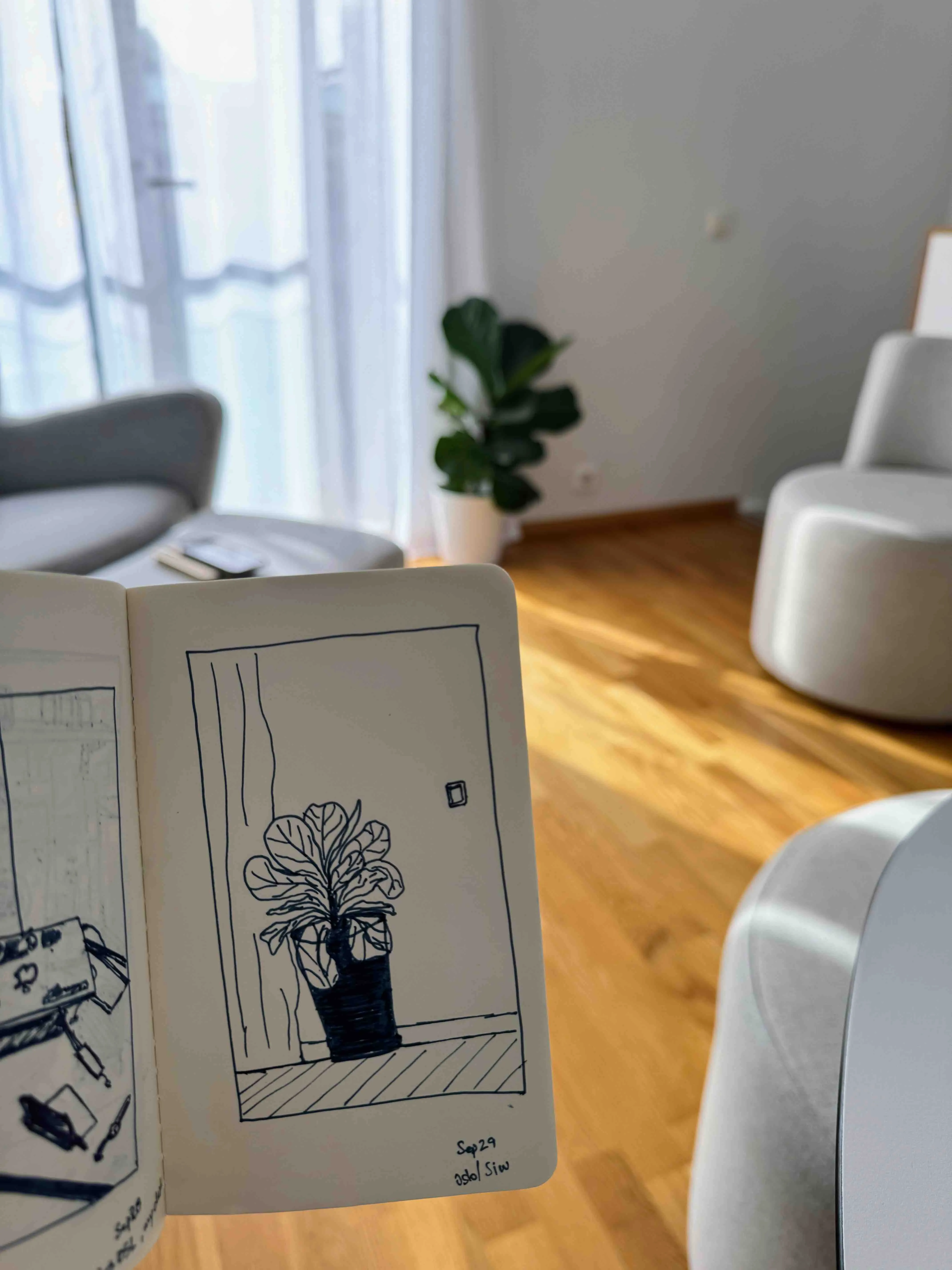 Sketching at the Airbnb