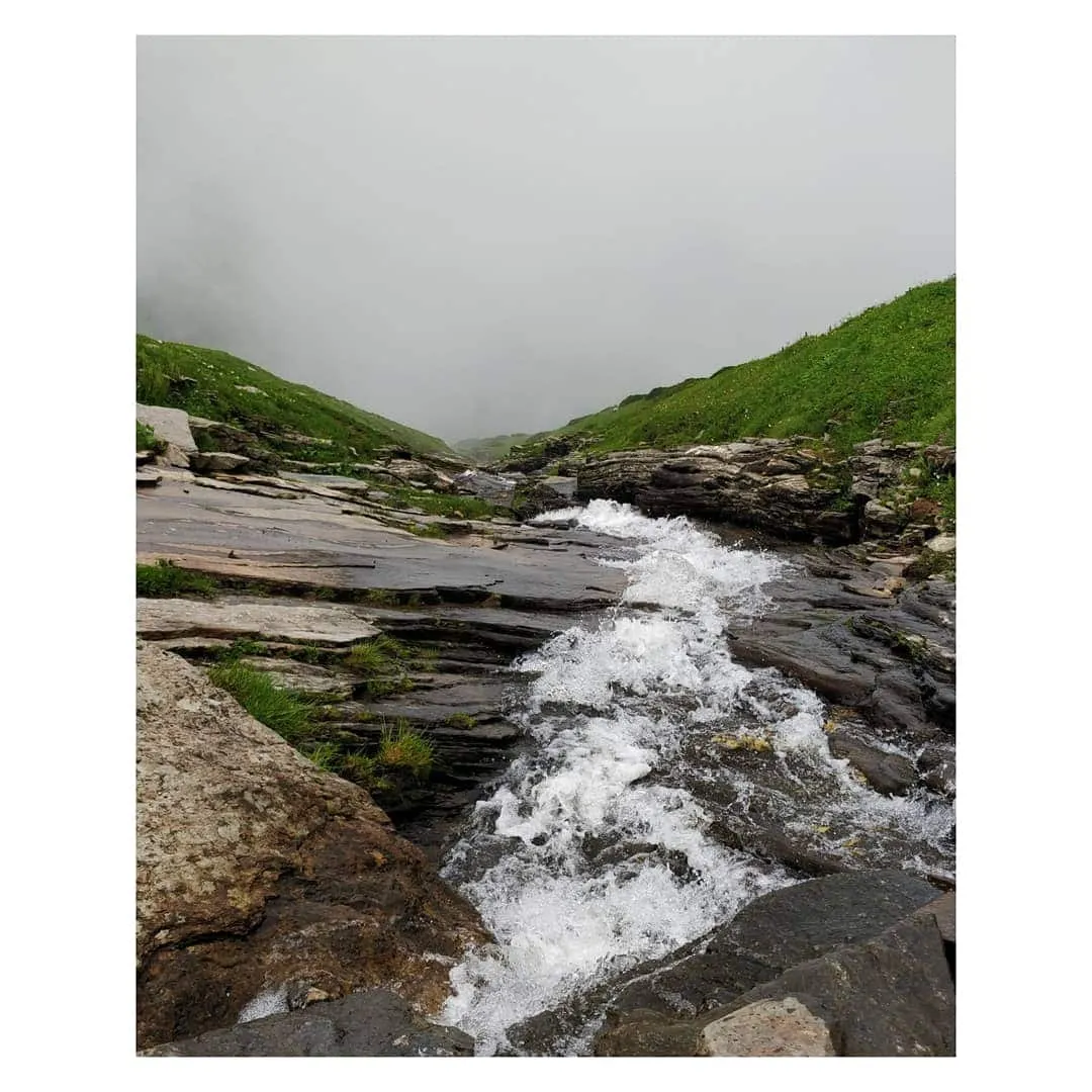 River streams and whiteout