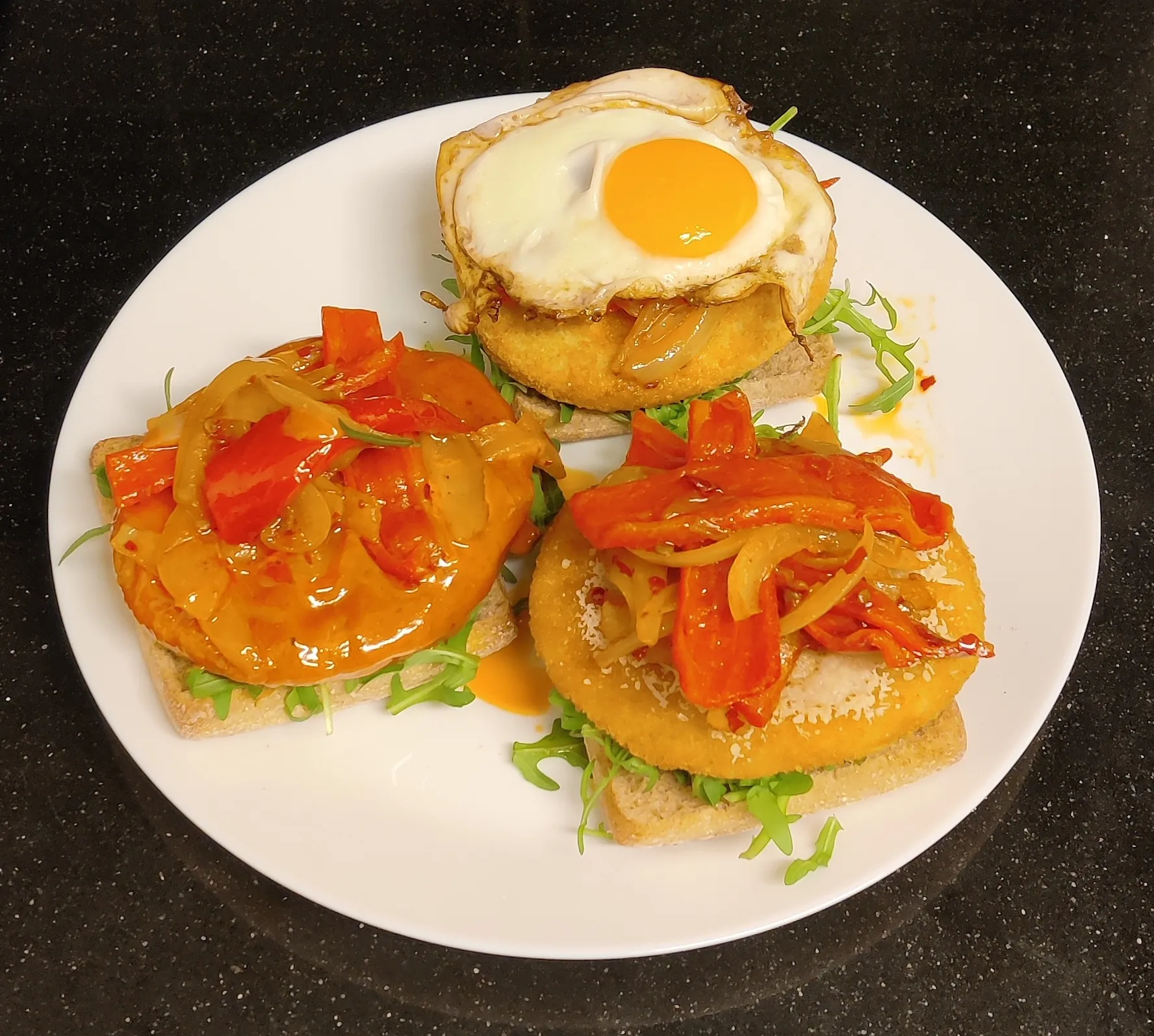 Fried Egg Korean Burgers