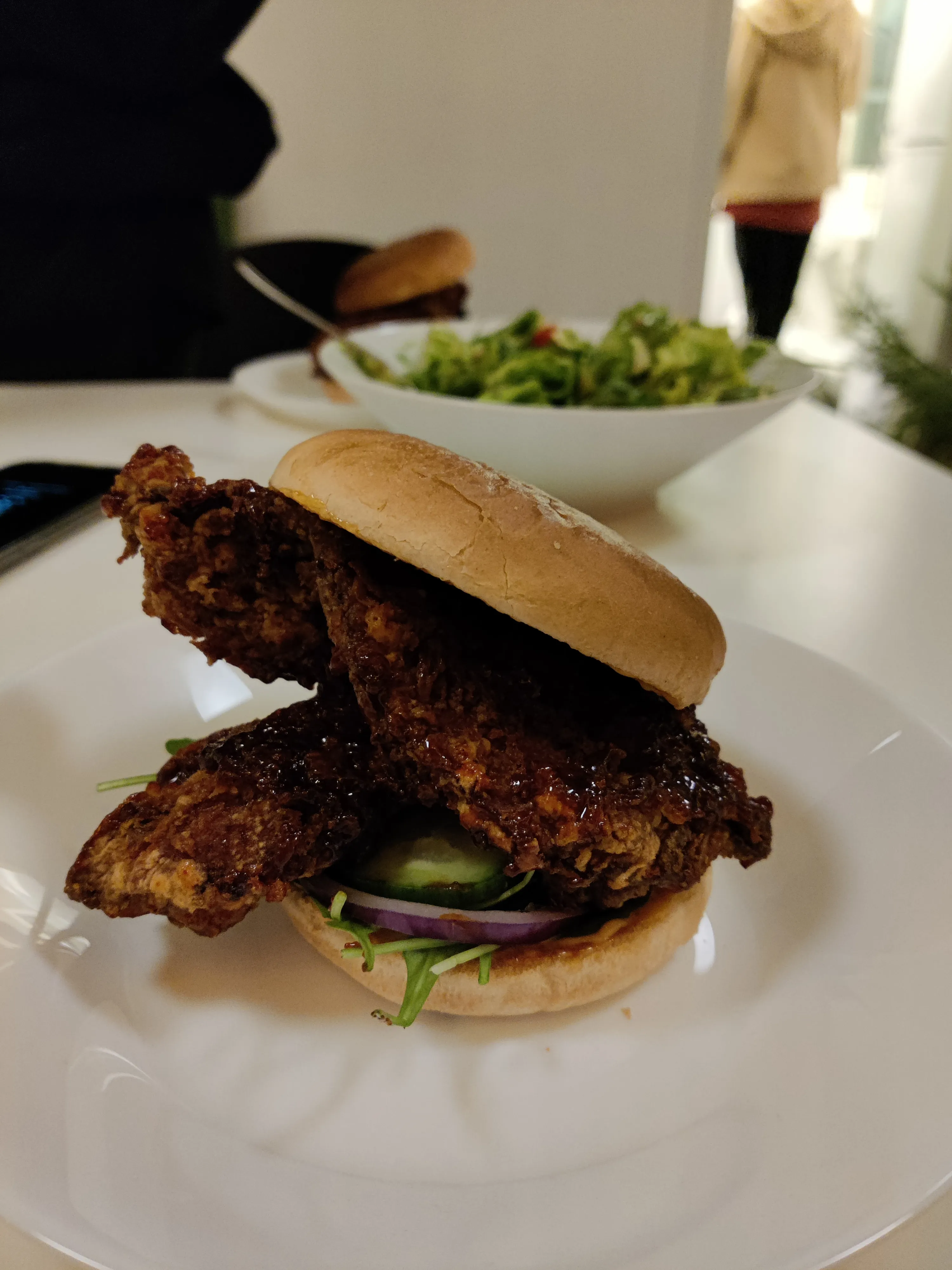 Korean Fried Chicken Burgers
